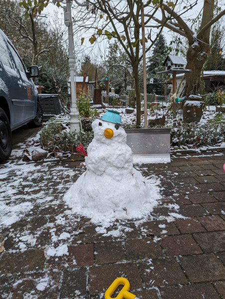 Schneemann bauen